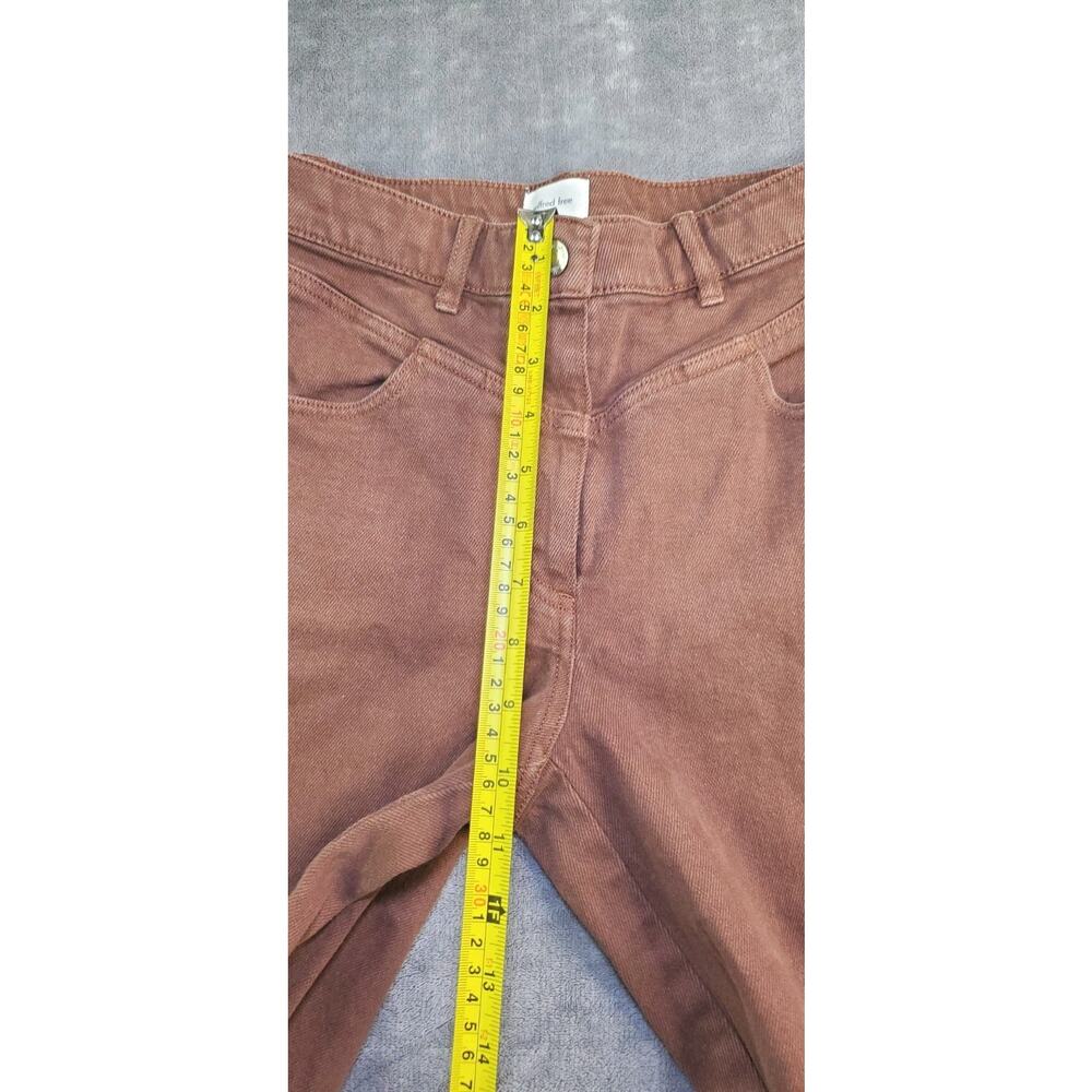 Wilfred Free Straight Leg Jeans Womens Size 2 Brown Wash Denim High Rise C4-217 - Picture 5 of 11